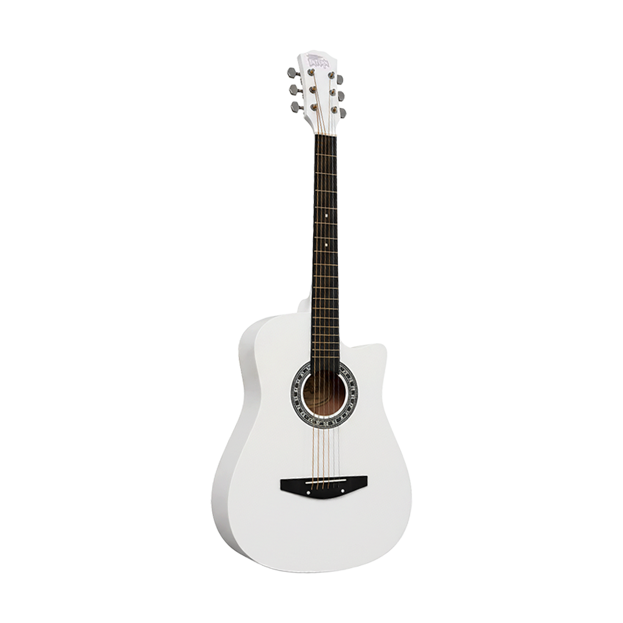 Intern INT-38C-WH | 38" Acoustic Guitar Kit - White Matte Finish