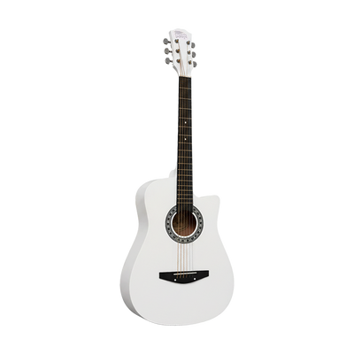 Intern INT-38C-WH | 38" Acoustic Guitar Kit - White Matte Finish