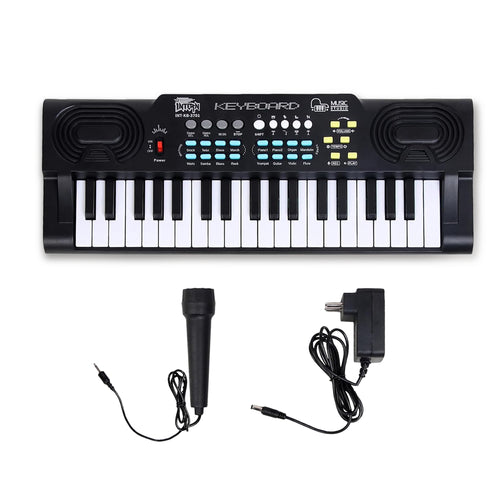 Intern 37-Key Mini Keyboard Piano with Microphone and Power Adapter