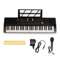 Intern 61-Keys Portable Piano Keyboard – Touch Response, 200 Rhythms & Tones
