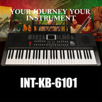 Intern 61-Keys Portable Piano Keyboard – Touch Response, 200 Rhythms & Tones