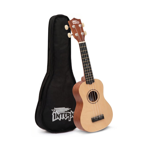 Intern 21 Inch Soprano Ukulele with Carry Bag