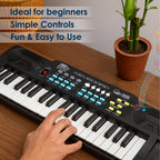 Intern 37-Key Mini Keyboard Piano with Microphone and Power Adapter