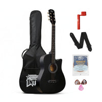 Intern INT-38C-BK | 38" Acoustic Guitar Kit - Matte Black Finish
