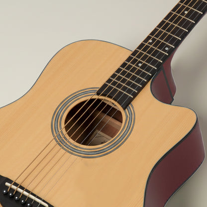 Intern INT-38C | 38" Acoustic Guitar Kit - Natural Matte Finish