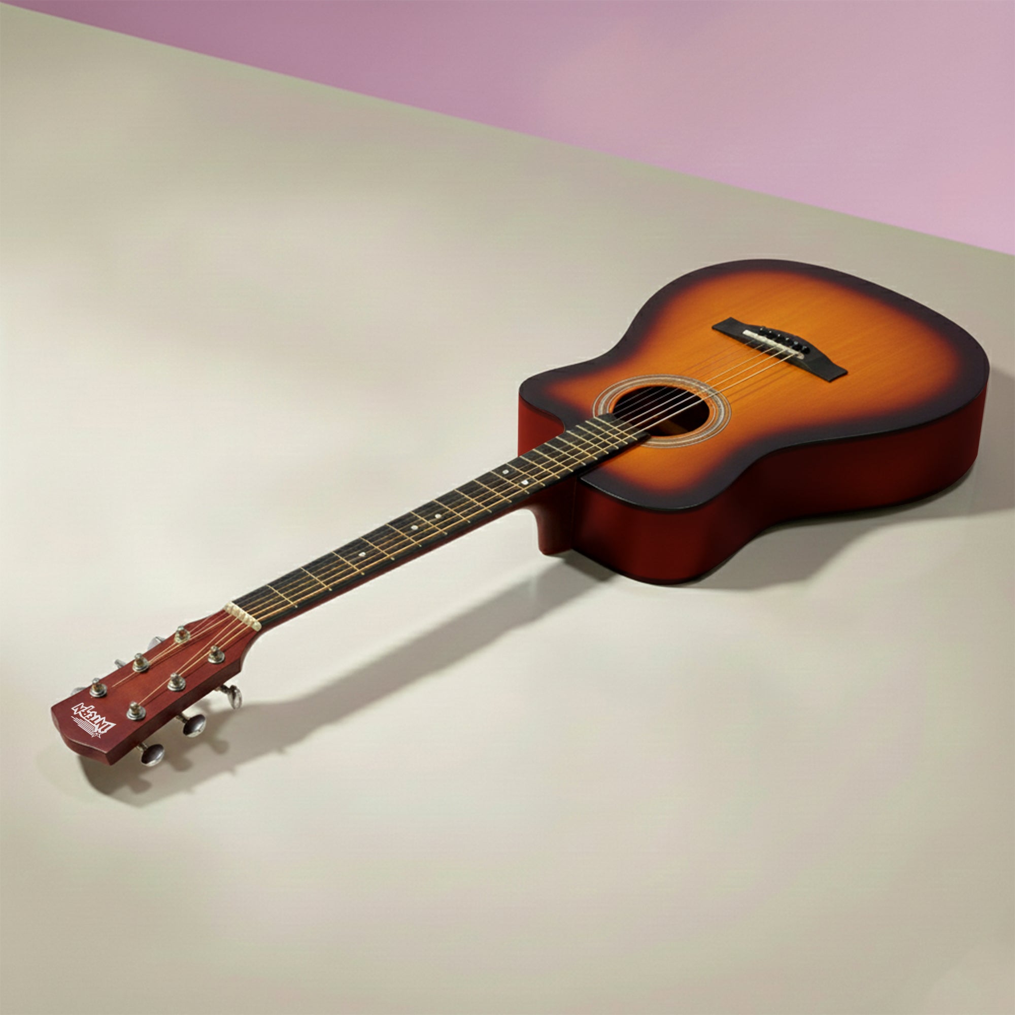 Intern INT-38C-SB | 38" Acoustic Guitar Kit - Sunbrust Matte Finish