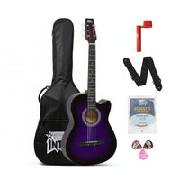 Intern INT-38C-VTS | 38" Acoustic Guitar Kit - Violet Matte Finish