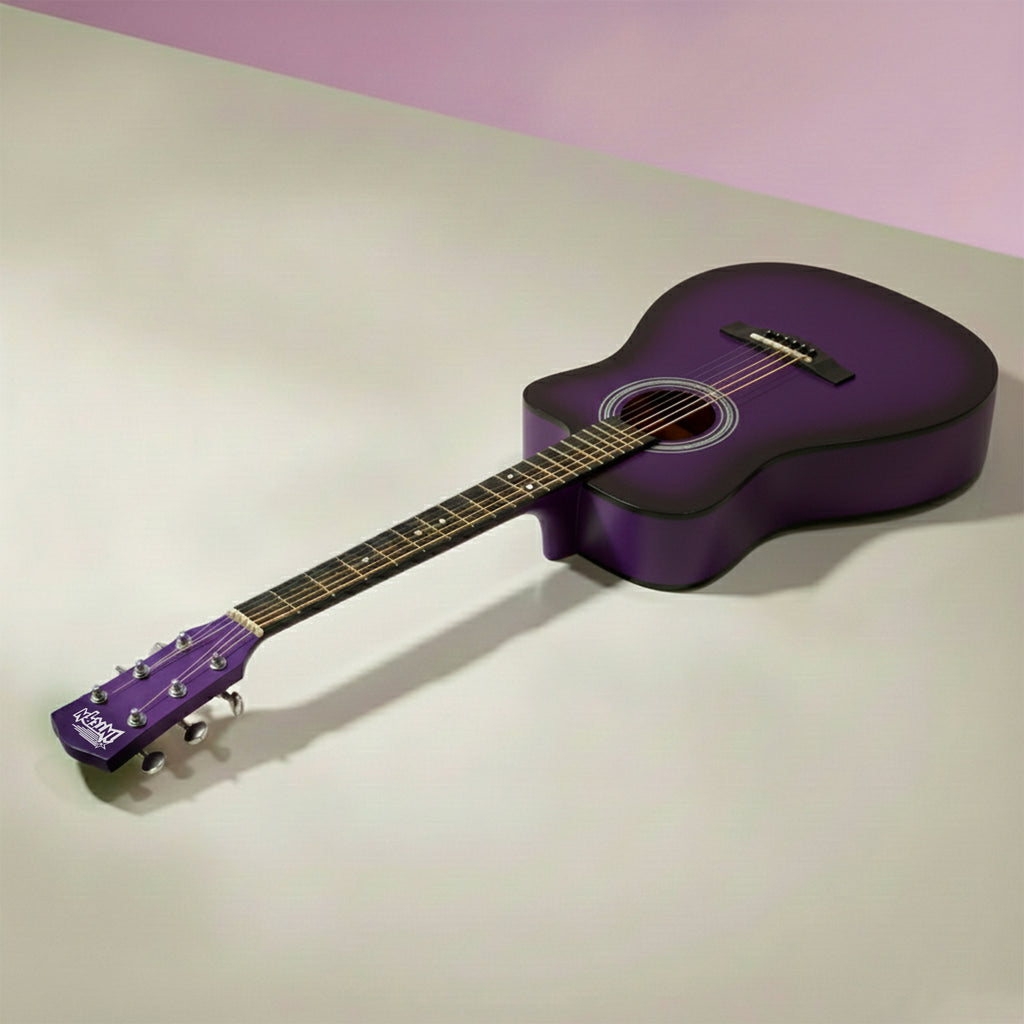 Intern INT-38C-VTS | 38" Acoustic Guitar Kit - Violet Matte Finish