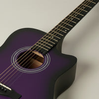 Intern INT-38C-VTS | 38" Acoustic Guitar Kit - Violet Matte Finish