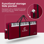 Truecult 61-key keyboard bag dimensions and Yamaha Casio compatibility details