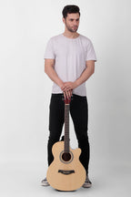 Intern 41 Inch Acoustic Guitar Set – Natural