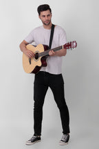 Intern 41 Inch Acoustic Guitar Set – Natural