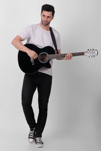 Intern 40 inch Semi-Acoustic Guitar Kit - Black