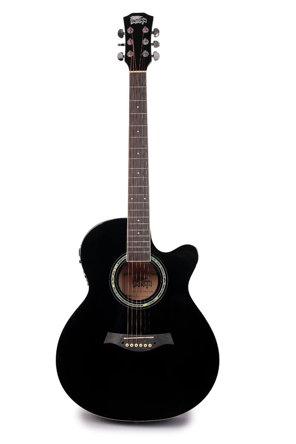 Intern 40 inch Semi-Acoustic Guitar Kit - Black