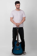 Intern 41 Inch Acoustic Guitar Set – Blue