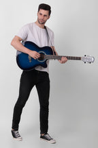 INTERN 40" Cutaway Acoustic Guitar – Equalizer, Pickup & Accessories | Blue