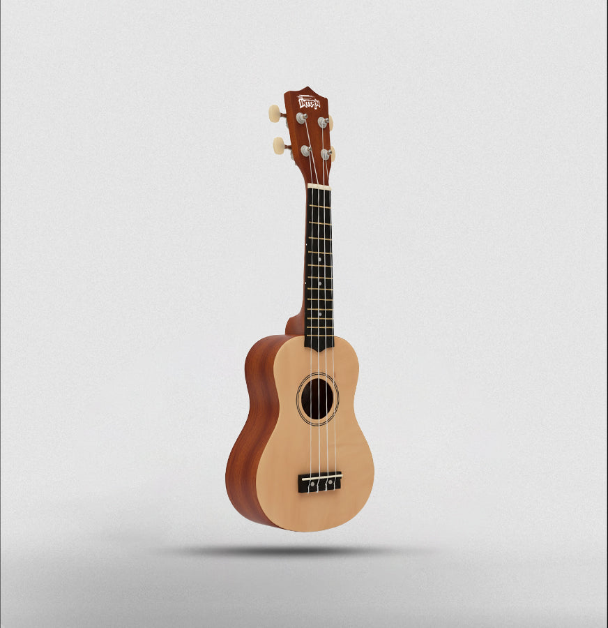 Intern 21 Inch Soprano Ukulele with Gig Bag – Natural