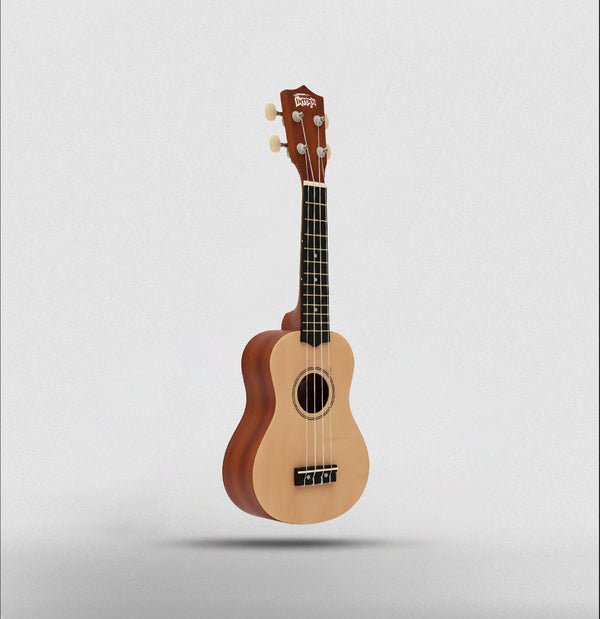 Intern 21 Inch Soprano Ukulele with Gig Bag – Natural