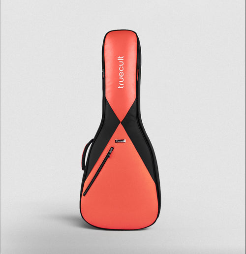 True Cult Padded Acoustic Guitar Bag – Orange | Fits Yamaha, Fender, Ibanez, Cort, ESP, Epiphone, Kadence & More