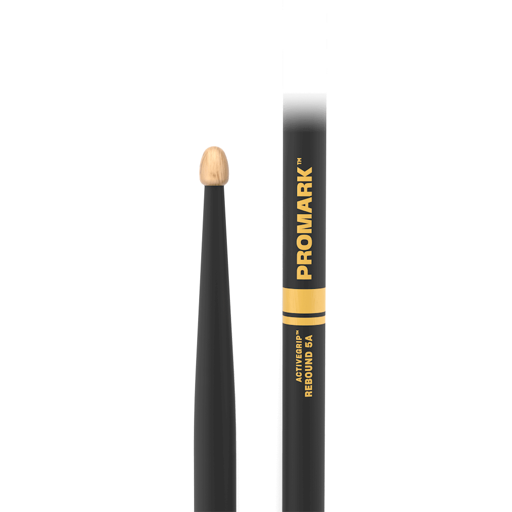 ProMark R5AAG Rebound 5A ActiveGrip Hickory Drumstick - Acorn Tip