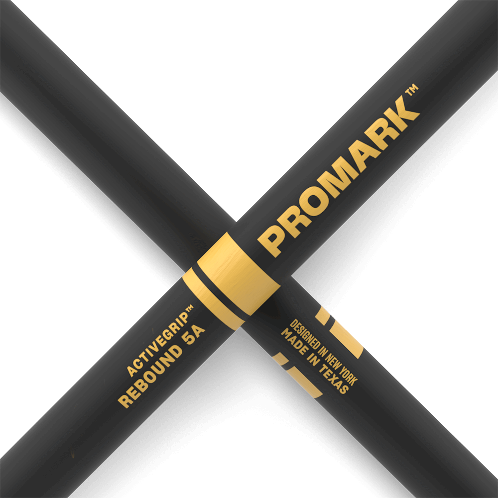 ProMark R5AAG Rebound 5A ActiveGrip Hickory Drumstick - Acorn Tip