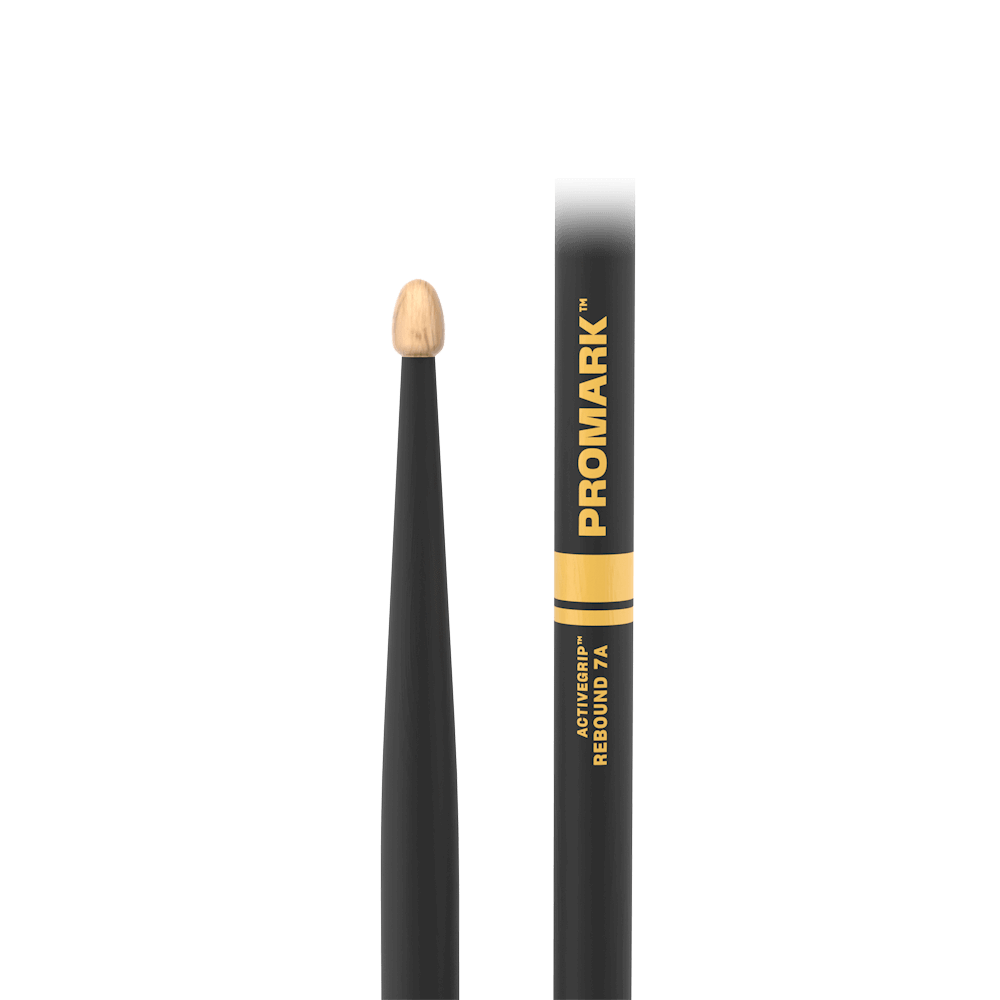 ProMark R7AAG Rebound 7A ActiveGrip Hickory Drumstick - Acorn Tip