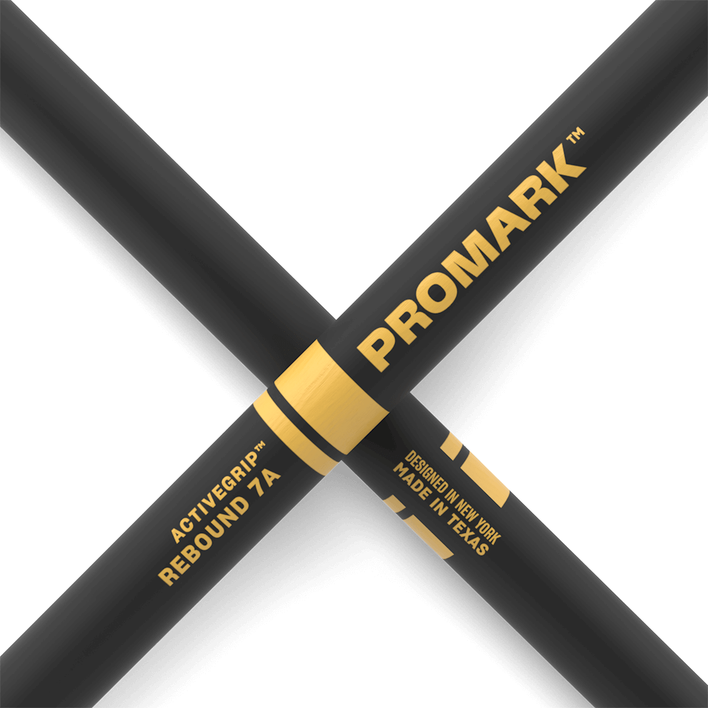 ProMark R7AAG Rebound 7A ActiveGrip Hickory Drumstick - Acorn Tip