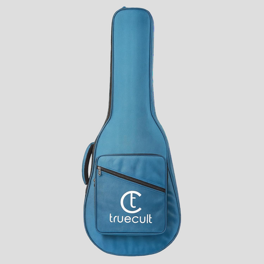 True Cult Padded Acoustic Guitar Bag – T-Blue | Fits Yamaha, Fender, Ibanez, Cort, ESP, Epiphone, Kadence & More