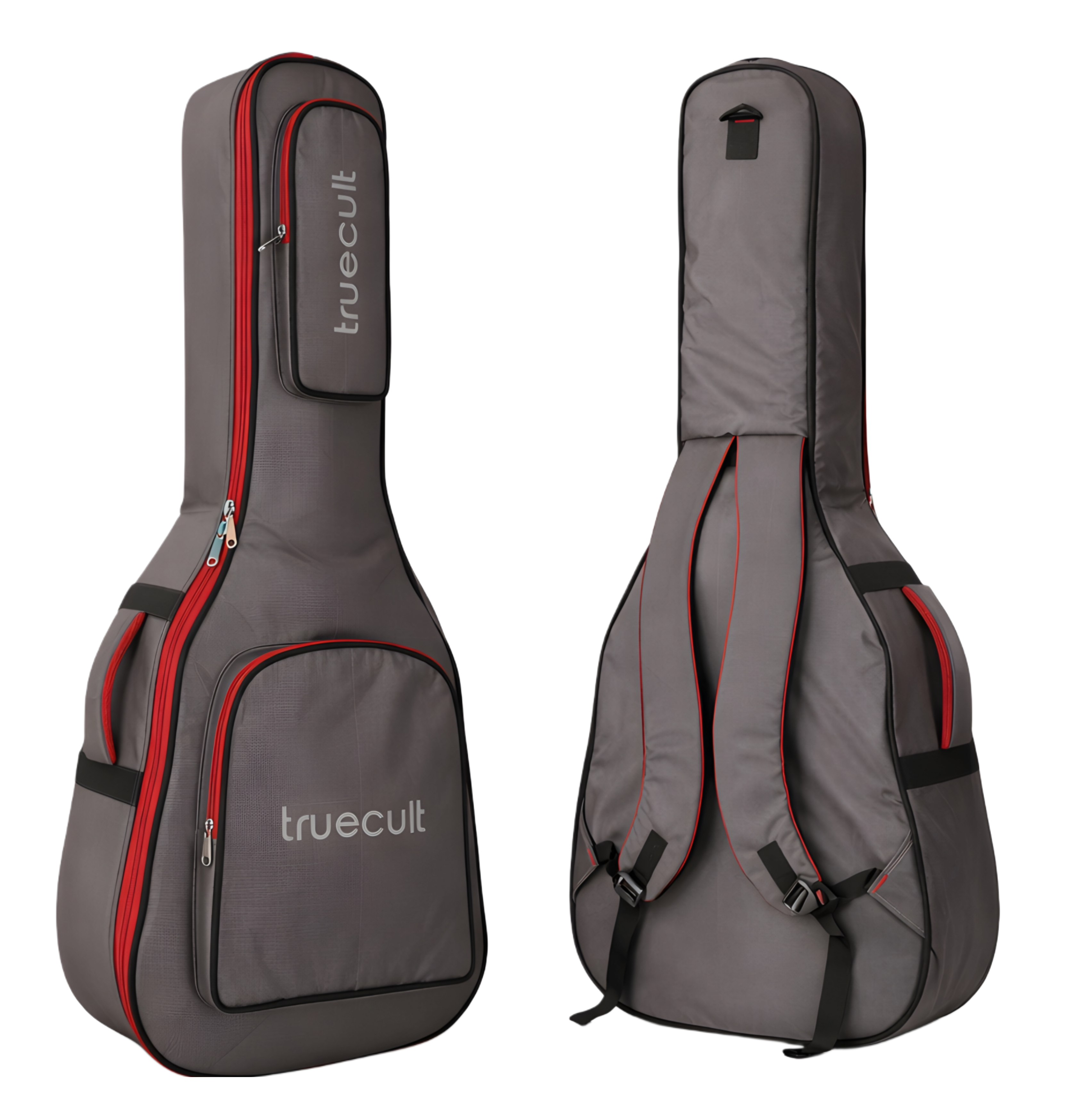 True Cult Acoustic Guitar Bag - 30mm Extra Thick Padding, Double Pocket