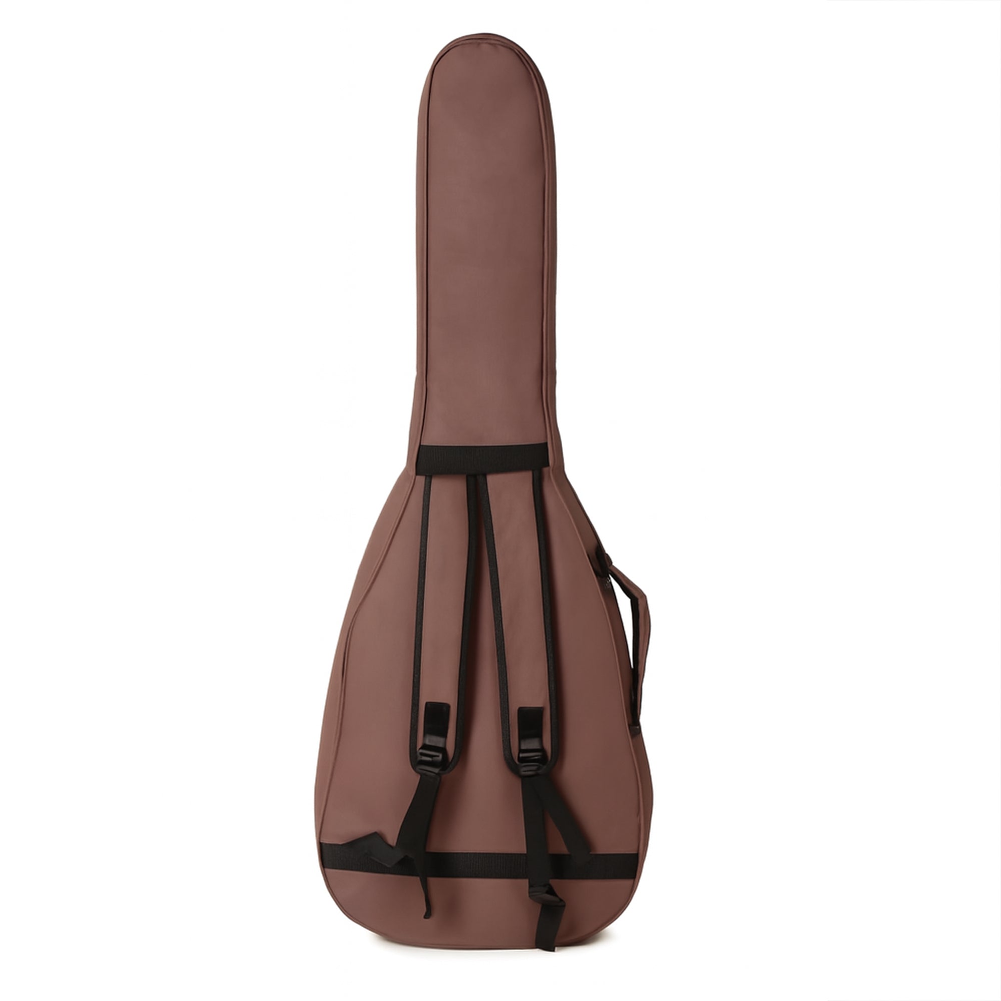 Brown guitar case with black straps on a white background Water-resistant acoustic guitar gig bag for yamaha kadence fender 