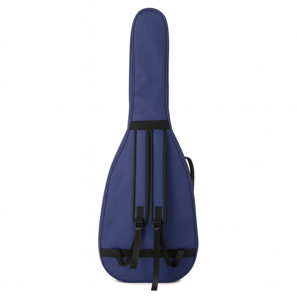 Blue guitar case with black straps on a white background Water-resistant acoustic guitar gig bag for yamaha kadence fender 