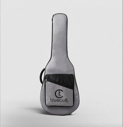 True Cult Padded Electric Guitar Bag - Light Grey | Fits Yamaha, Fender, Ibanez, Cort, ESP, Epiphone, Kadence & More