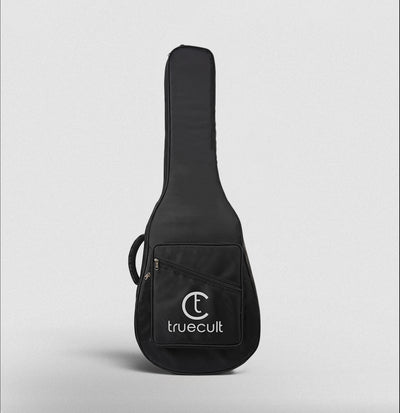True Cult Padded Acoustic Guitar Case - Black | Compatible with Yamaha, Fender, Ibanez, Cort, ESP, Epiphone, Kadence & More