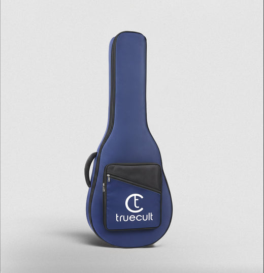 True Cult Padded Acoustic Guitar Bag – Navy Blue | Fits Yamaha, Fender, Ibanez, Cort, ESP, Epiphone, Kadence & More