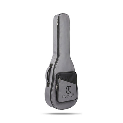 True Cult Padded Acoustic Guitar Case - Light Grey | Compatible with Yamaha, Fender, Ibanez, Cort, ESP, Epiphone, Kadence & More