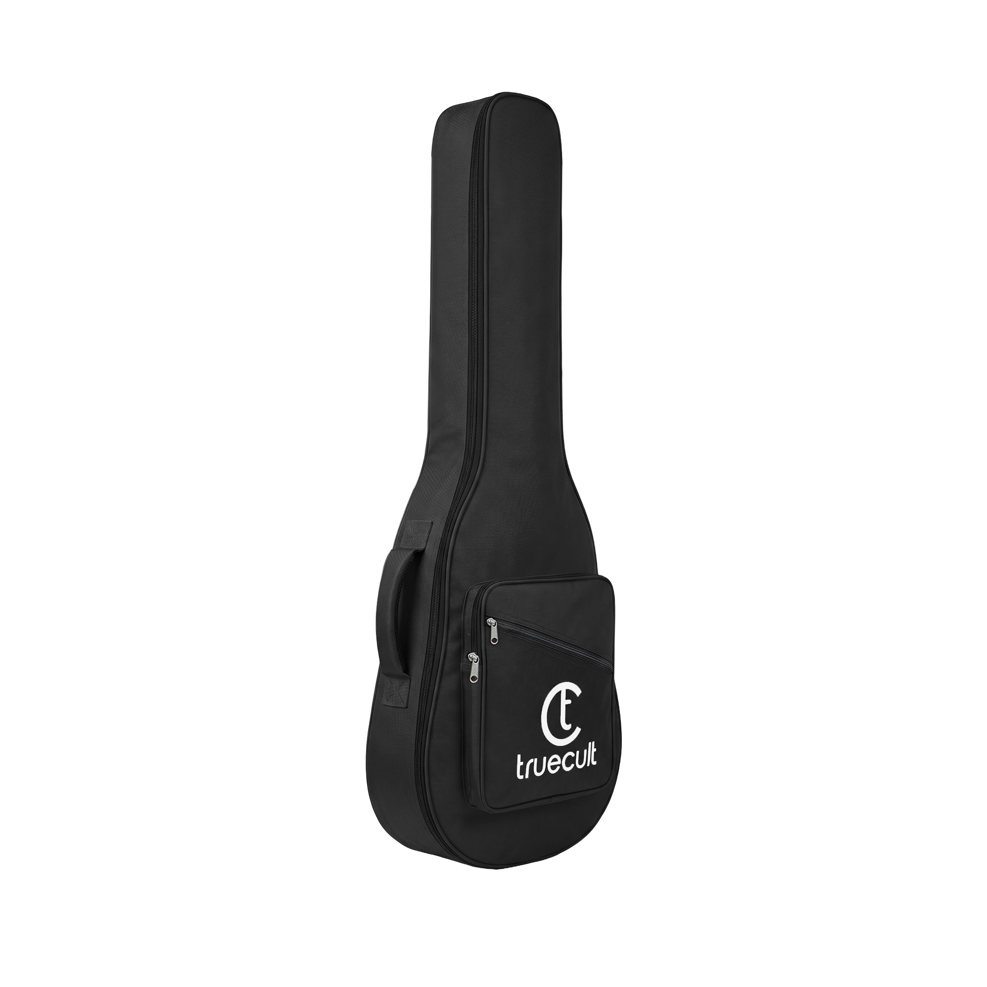 True Cult Padded Acoustic Guitar Case - Black | Compatible with Yamaha, Fender, Ibanez, Cort, ESP, Epiphone, Kadence & More