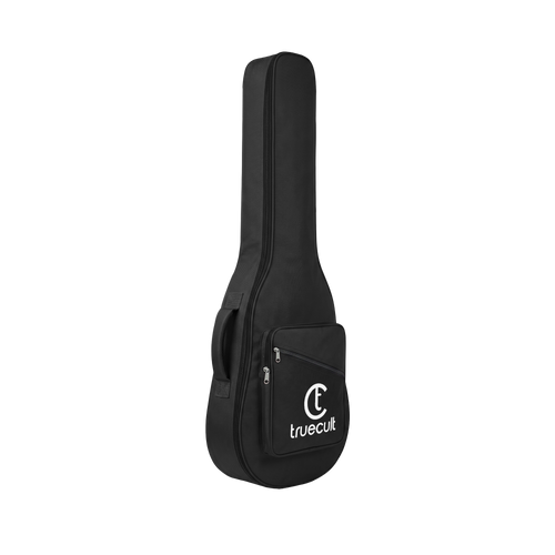 True Cult Padded Acoustic Guitar Case - Black | Compatible with Yamaha, Fender, Ibanez, Cort, ESP, Epiphone, Kadence & More