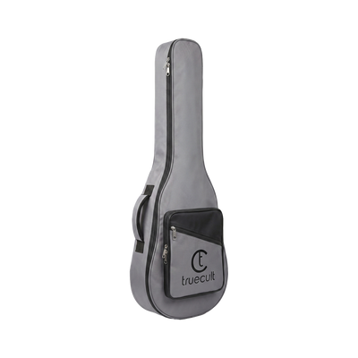 True Cult Padded Acoustic Guitar Case - Light Grey | Compatible with Yamaha, Fender, Ibanez, Cort, ESP, Epiphone, Kadence & More