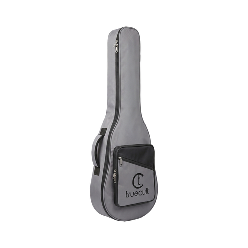 True Cult Padded Acoustic Guitar Case - Light Grey | Compatible with Yamaha, Fender, Ibanez, Cort, ESP, Epiphone, Kadence & More
