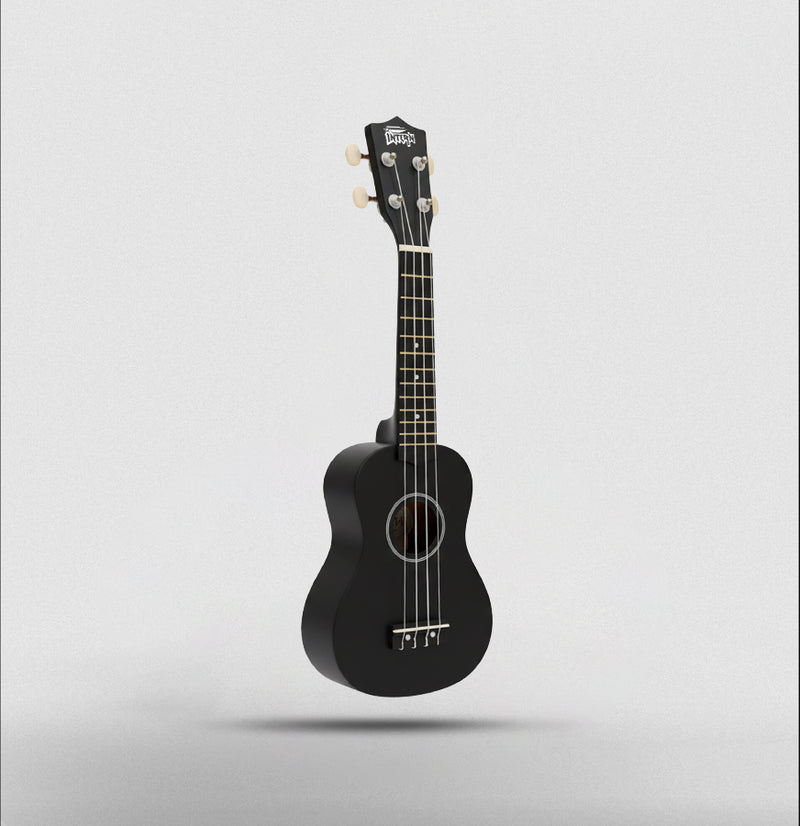 Intern Soprano 21 Ukulele with Bag (Black)