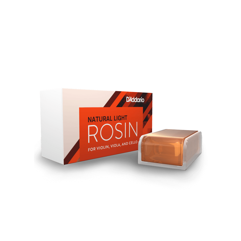 D'Addario VR200 Kaplan Premium Rosin with Case - Light for Violin Viola Cello
