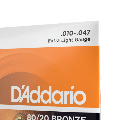 D'Addario EJ10 | 10-47 Extra Light Acoustic Guitar Strings