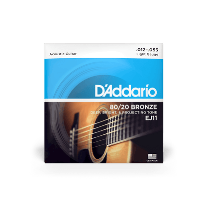 D'Addario EJ11 | 12-53 Regular Light Acoustic Guitar Strings