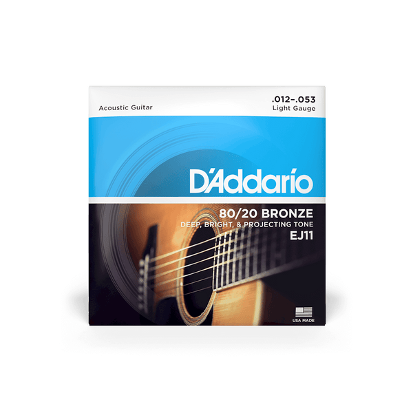 D'Addario EJ11 | 12-53 Regular Light Acoustic Guitar Strings