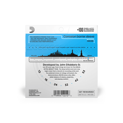 D'Addario EJ11 | 12-53 Regular Light Acoustic Guitar Strings