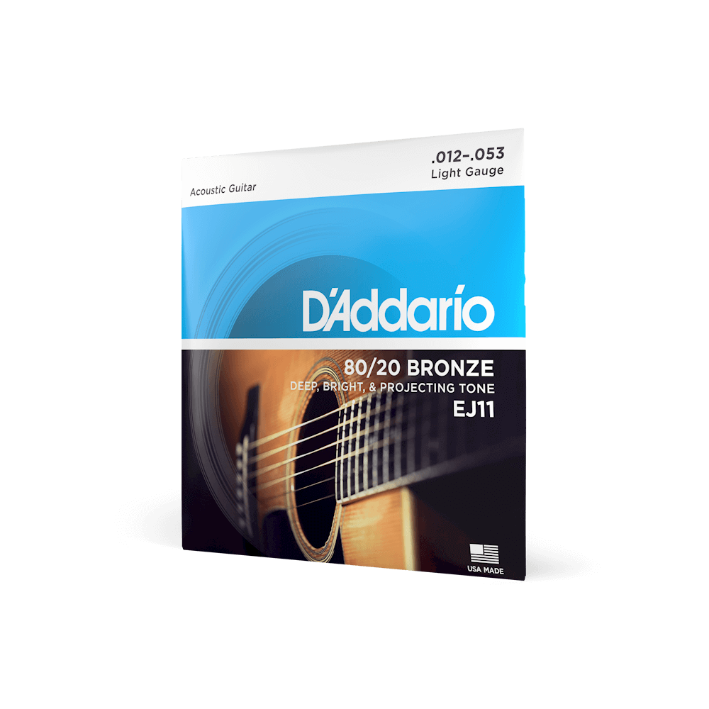 D'Addario EJ11 Acoustic Guitar Strings - Regular Light 12-53 Gauge Bronze Wound