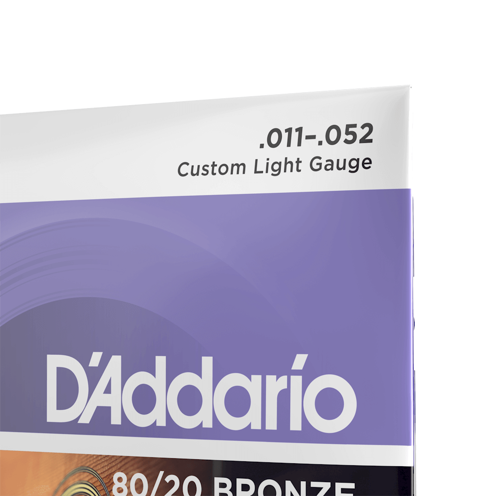 D'Addario EJ13 | 11-52 Custom Light Acoustic Guitar Strings