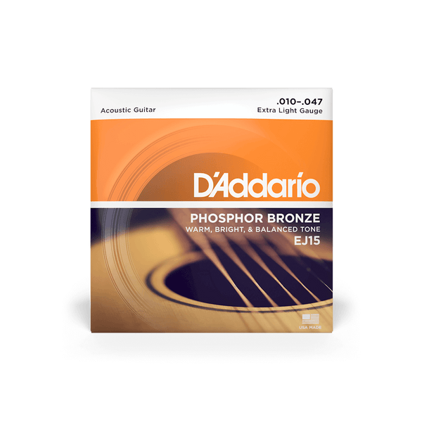 D'Addario EJ15 | 10-47 Extra Light Acoustic Guitar Strings