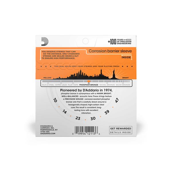 D'Addario EJ15 | 10-47 Extra Light Acoustic Guitar Strings