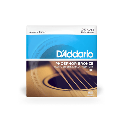 D'Addario EJ16 | 12-53 Light Acoustic Guitar Strings